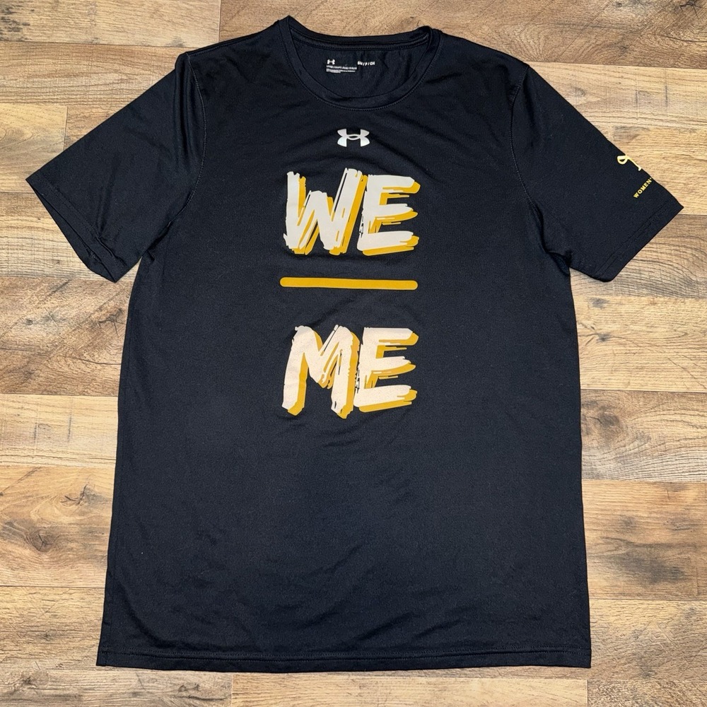 Under Armour Shirt Women Small Black Good Millersville Basketball We Over Me Tee
